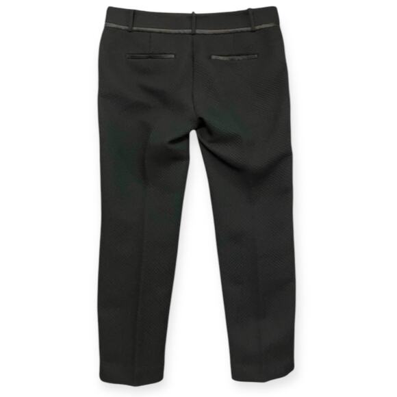 Ann Taylor Loft Women's Black Marisa Quilted Texture 26" Inseam Ankle Pants SZ 6 - Picture 2 of 9